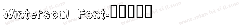 Wintersoul Font字体转换